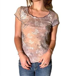 Gorgeous Y2K Butterfly Fairy Graphic Top